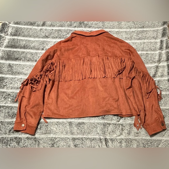 Altar’d State Orange Jacket Size L - Picture 5 of 11
